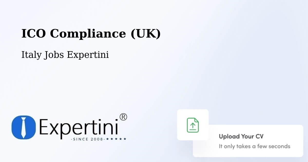 UK Data Protection & ICO Compliance – Villette - Italy Jobs Expertini